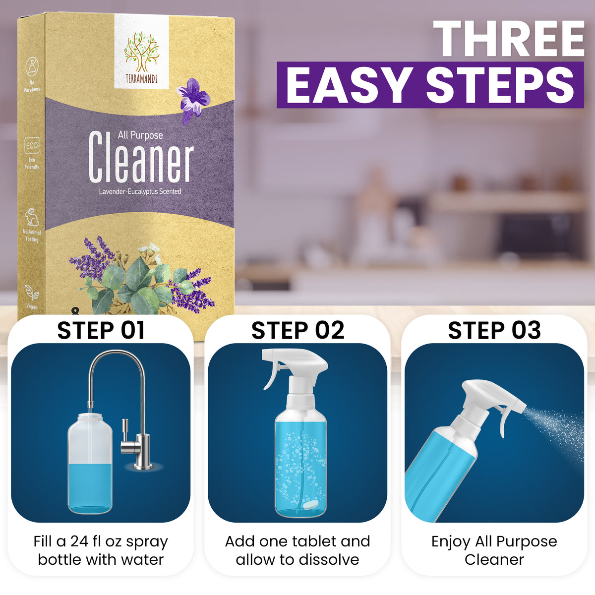 All Purpose Cleaner Tablets, 8 Count Soap Sense